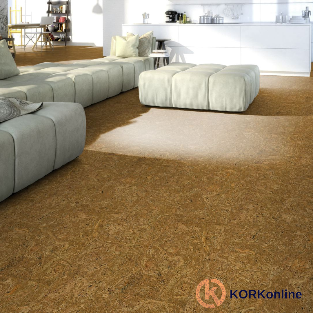 Lackierter Korkboden – River – 60 x 30 cm – Nachhaltig, Stilvoll & Komfortabel