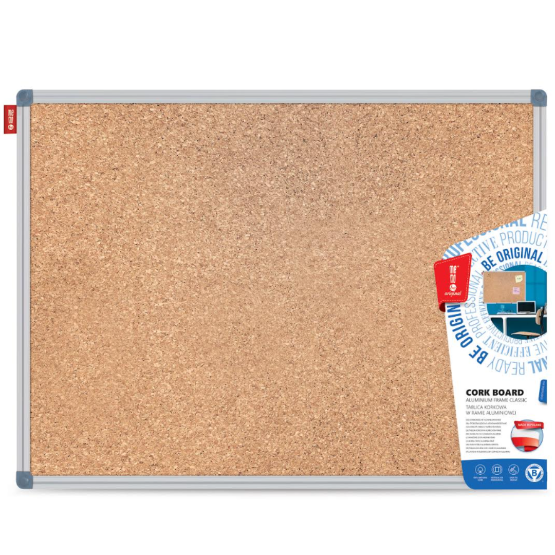 Korkpinnwand - Aluminium - 60 x 90 cm - AKTION