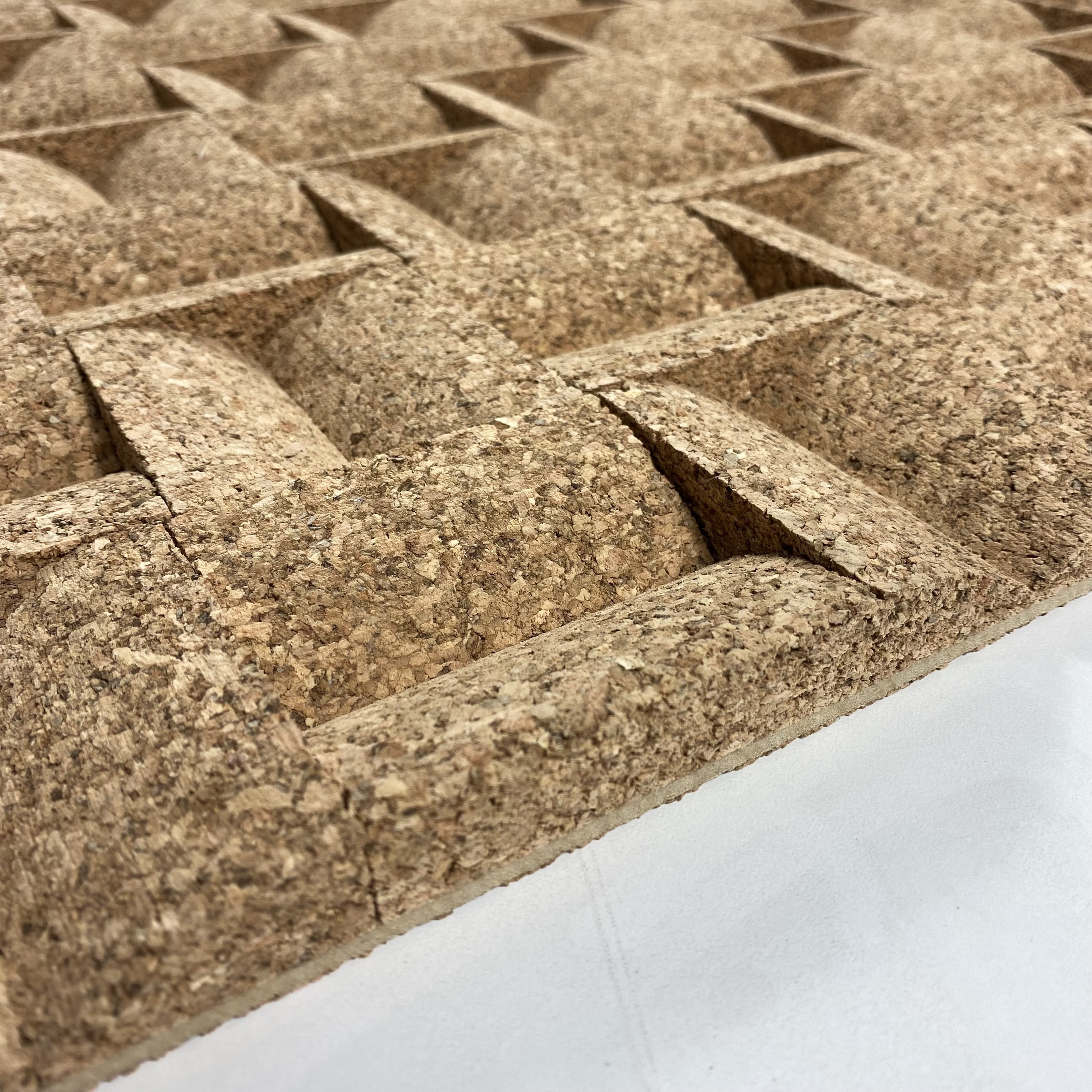 3D Akustische Korkplatten Intarsio Design - 60 x 60 - pro Platte