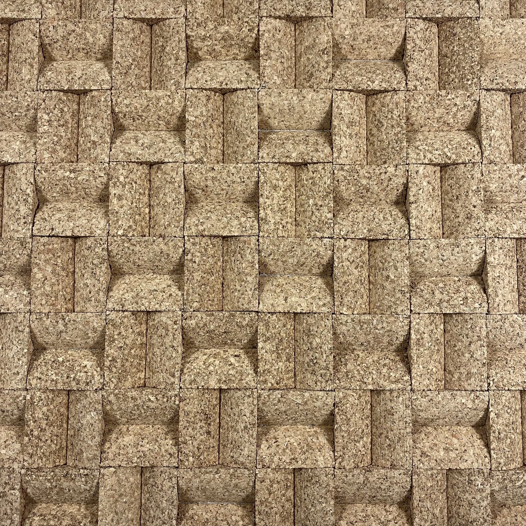 3D Akustische Korkplatten Intarsio Design - 60 x 60 - pro Platte