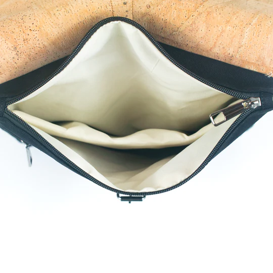 Kork-Laptoptasche - Schwarz - Frauen