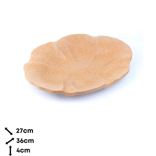 Kork Fruchtschale – Gewellt | Natürlich & Dekorativ