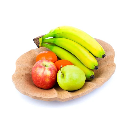 Kork Fruchtschale – Gewellt | Natürlich & Dekorativ