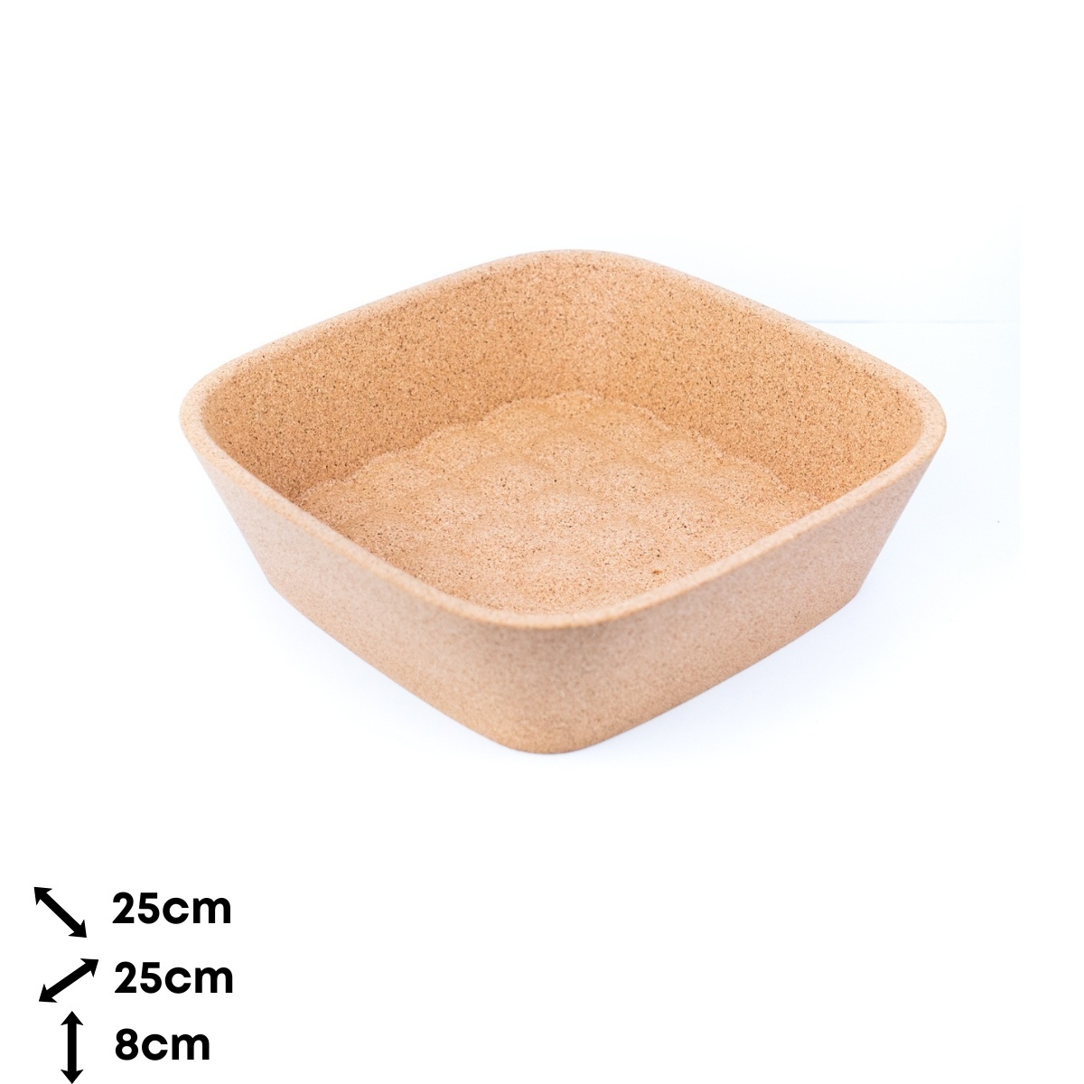 Kork Fruchtschale - Quadratisch