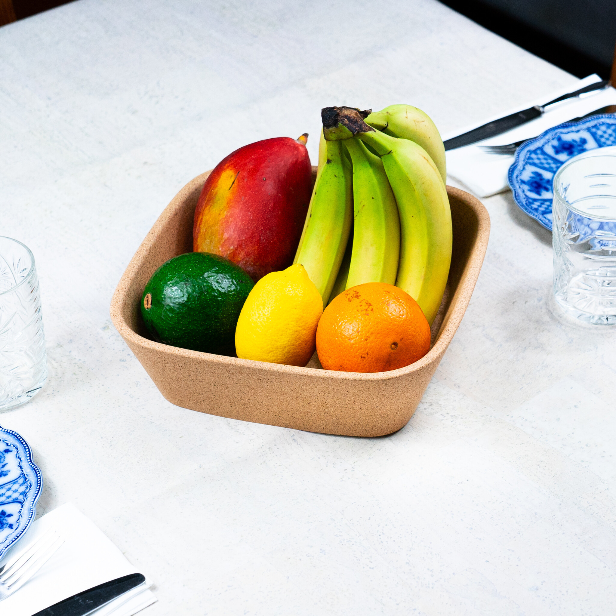 Kork Fruchtschale - Quadratisch