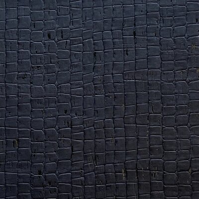 Korktextil - Krokodilschwarz - 50 x 70 cm