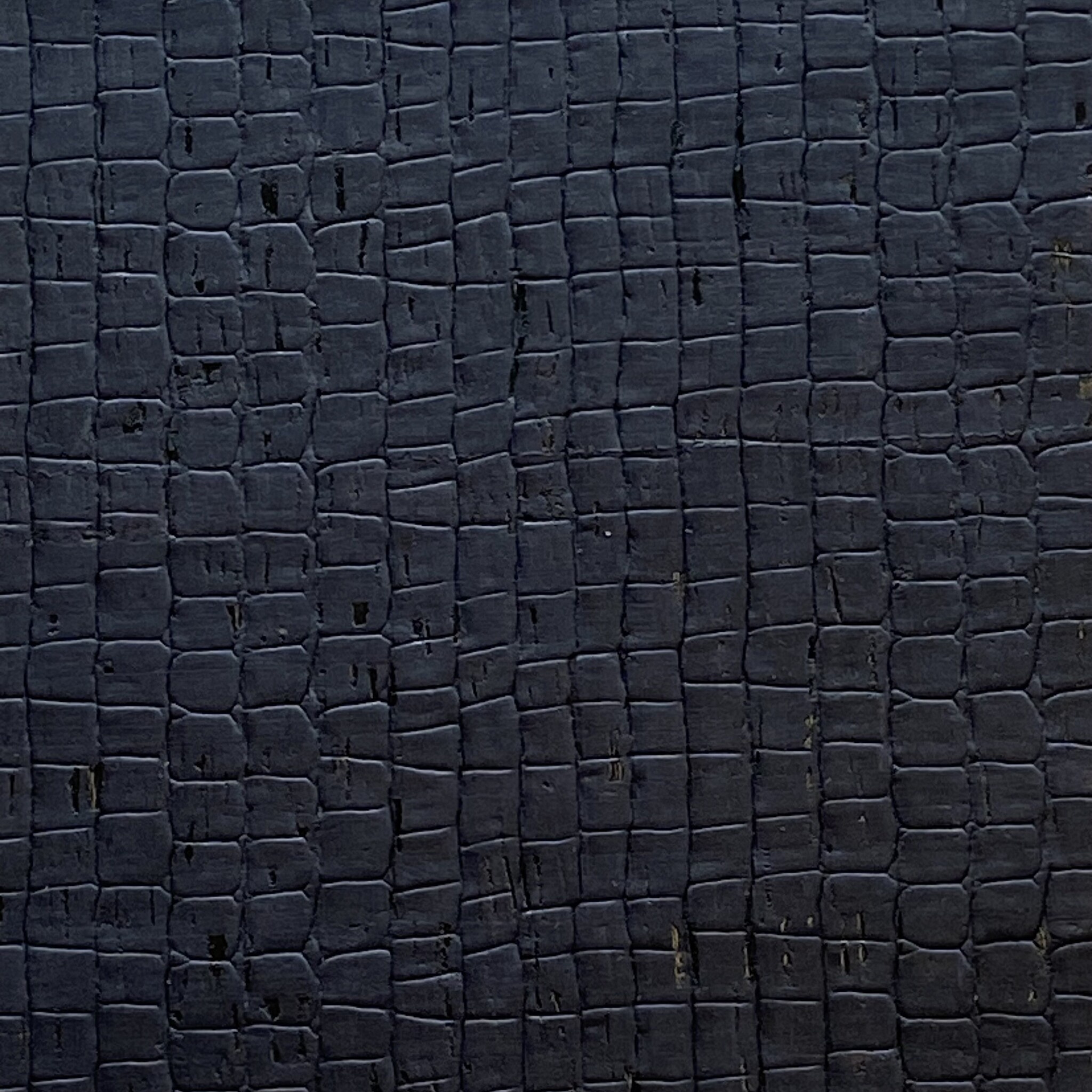 Korktextil - Krokodilschwarz - 50 x 70 cm