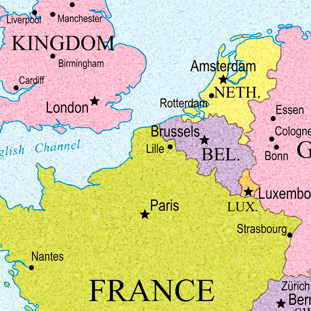 Pinnwand Europakarte - gedruckt - 60 x 90 cm