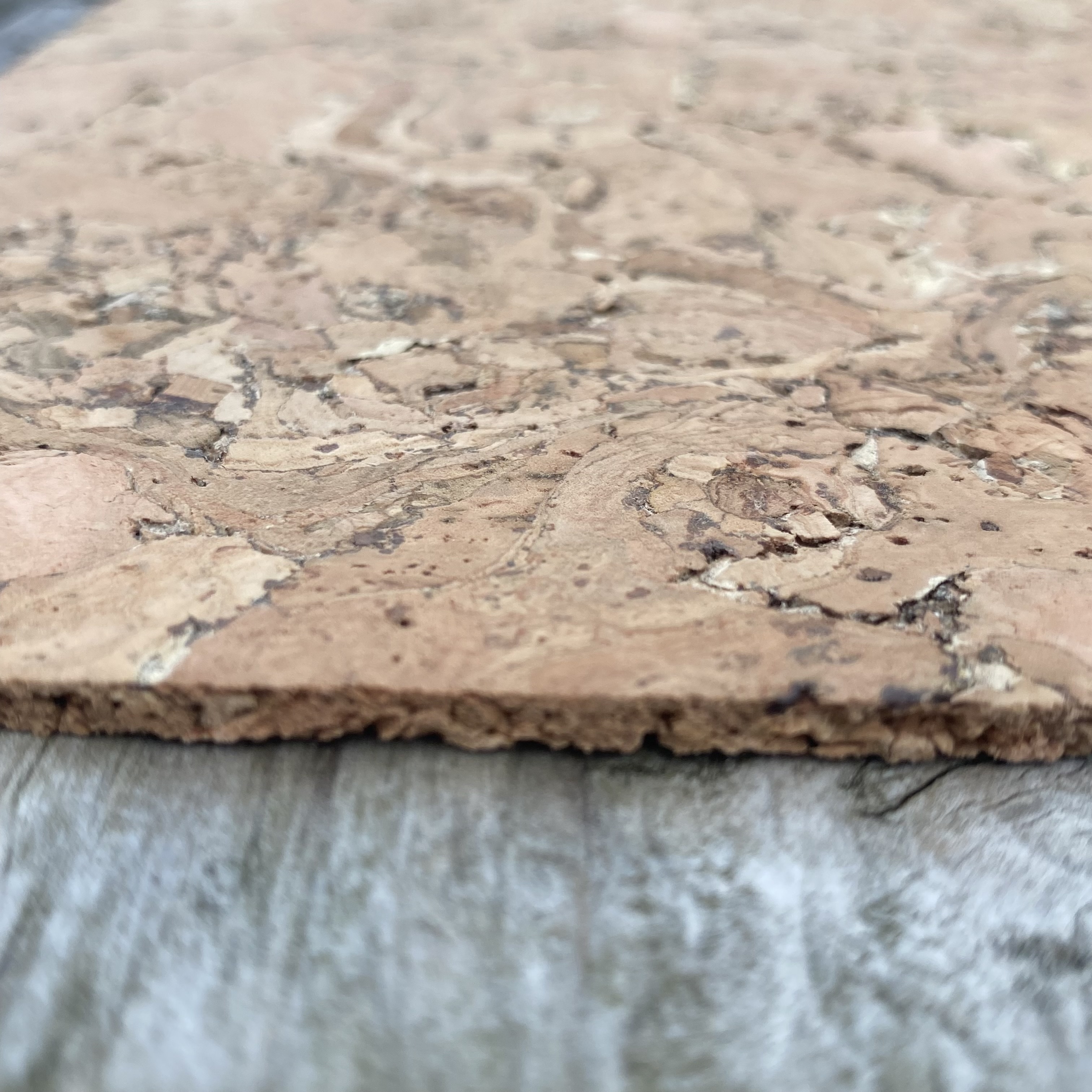 Wandkork - Country Natural - 60 x30 cm - 3mm Stärke - Pro m²