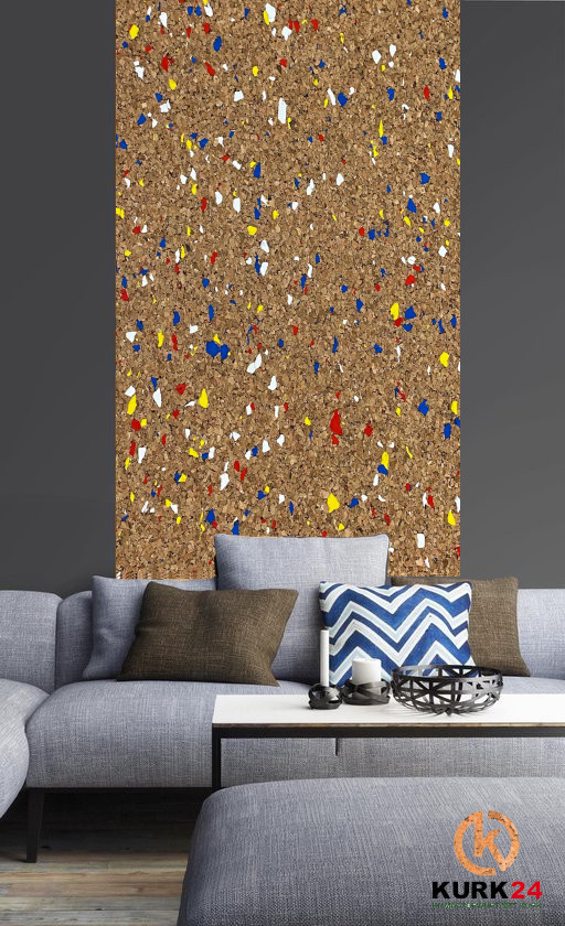 Korktapete 2mm - Multicolor - 100 x 1000 cm