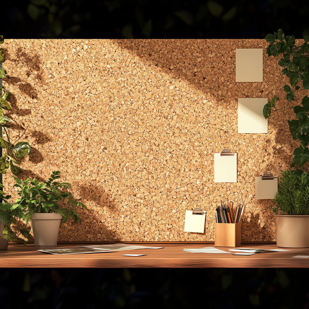 Pinnwand Korkplatte  -Natürlich - 60 x 30 cm - 8mm dick - pro platte