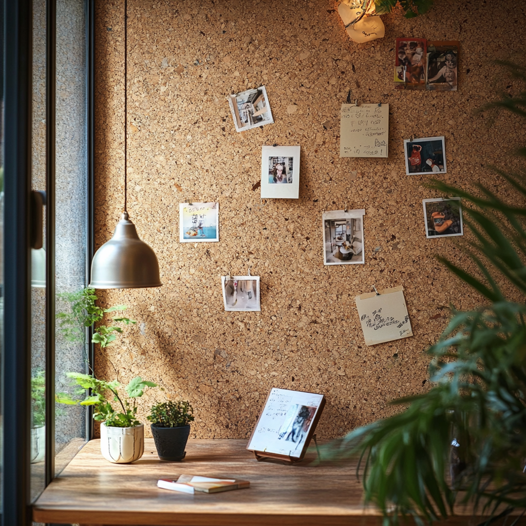 Pinnwand Korkplatte PORTO - 100 x 50 cm - Stärke 10mm