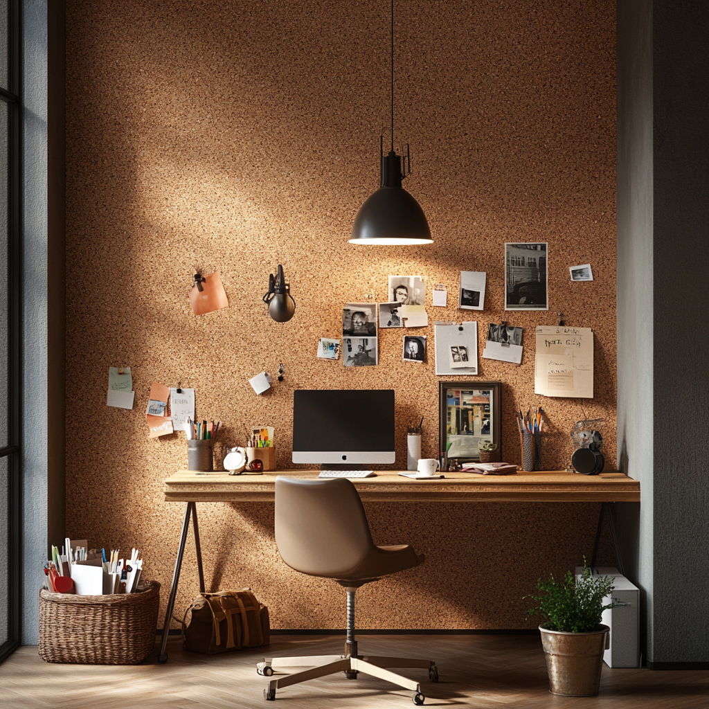 Pinnwandkork - 8mm Stärke - 50cm breite - 10m lang - VORGEKLEBT