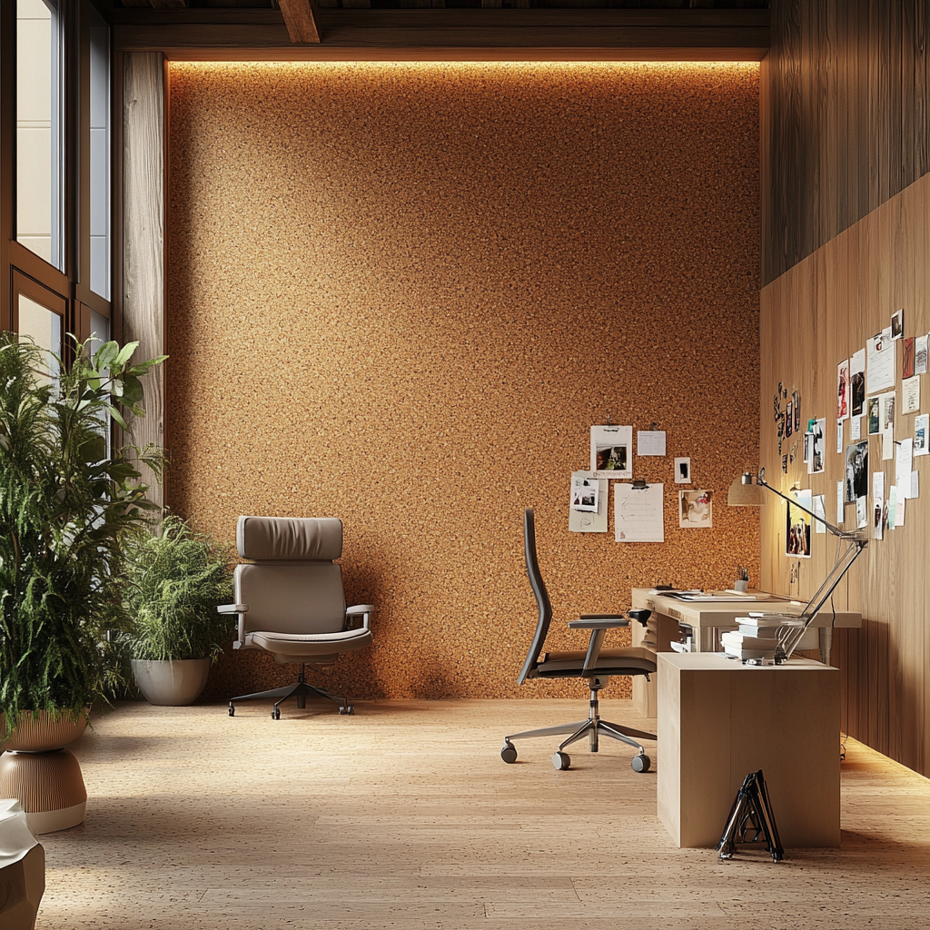 Pinnwandkork - 8mm Stärke - 50cm breite - 10m lang - VORGEKLEBT