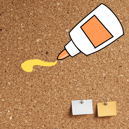 Rollenkork für Pinnwand -  Stärke: 6 mm - Breite: 1 m - Meterware - VORGEKLEBT