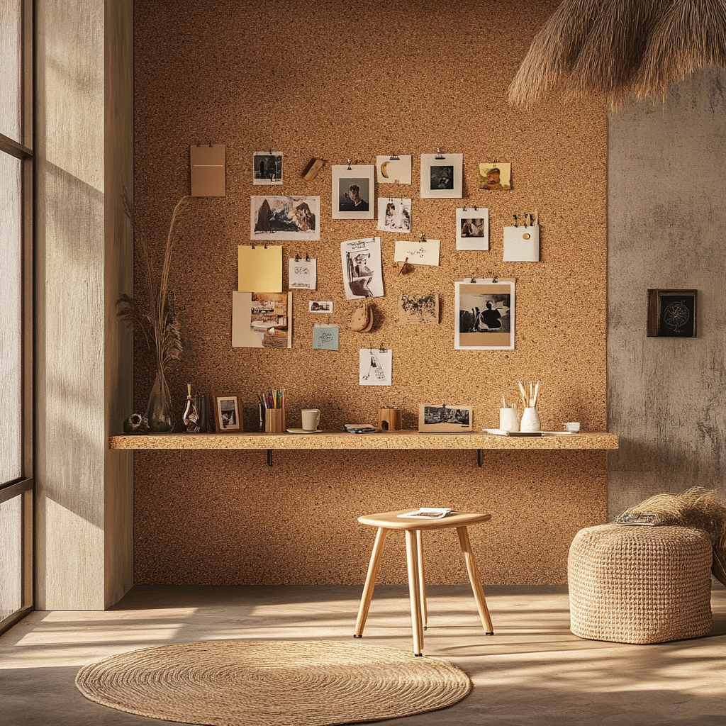 Rollenkork für Pinnwand -  Stärke: 10 mm - Breite: 1 m - Meterware - VORGEKLEBT