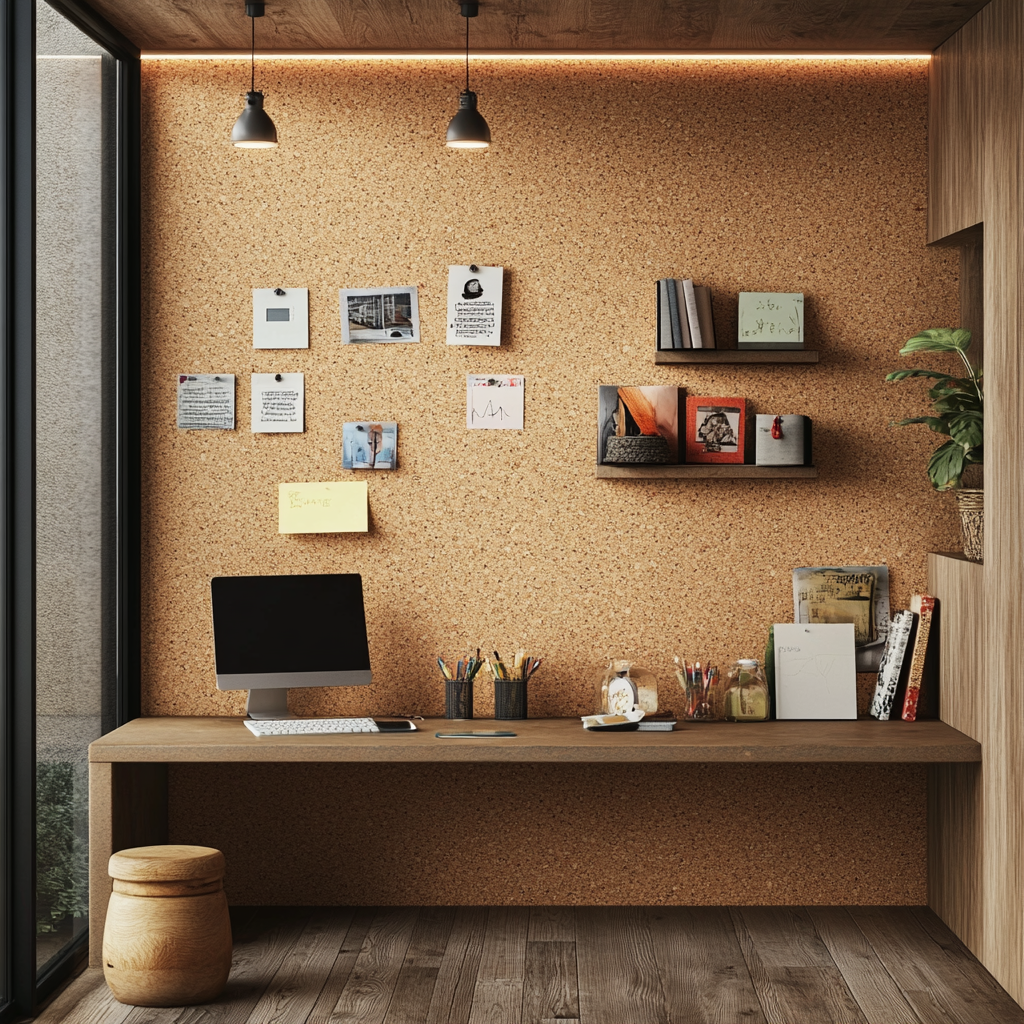 Rollenkork für Pinnwand -  Stärke: 10 mm - Breite: 1 m - Länge: 10 m - VORGEKLEBT