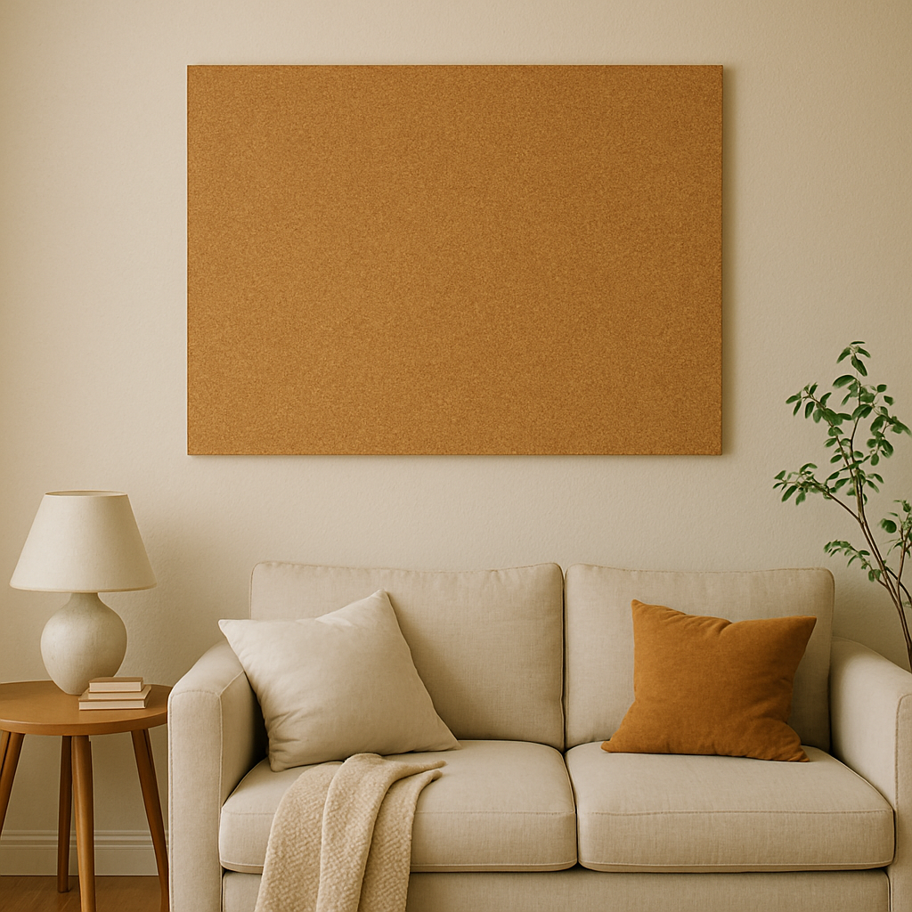 Große Pinnwand nach Maß – 6 mm Kork & 9 mm Öko-Pappelsperrholz