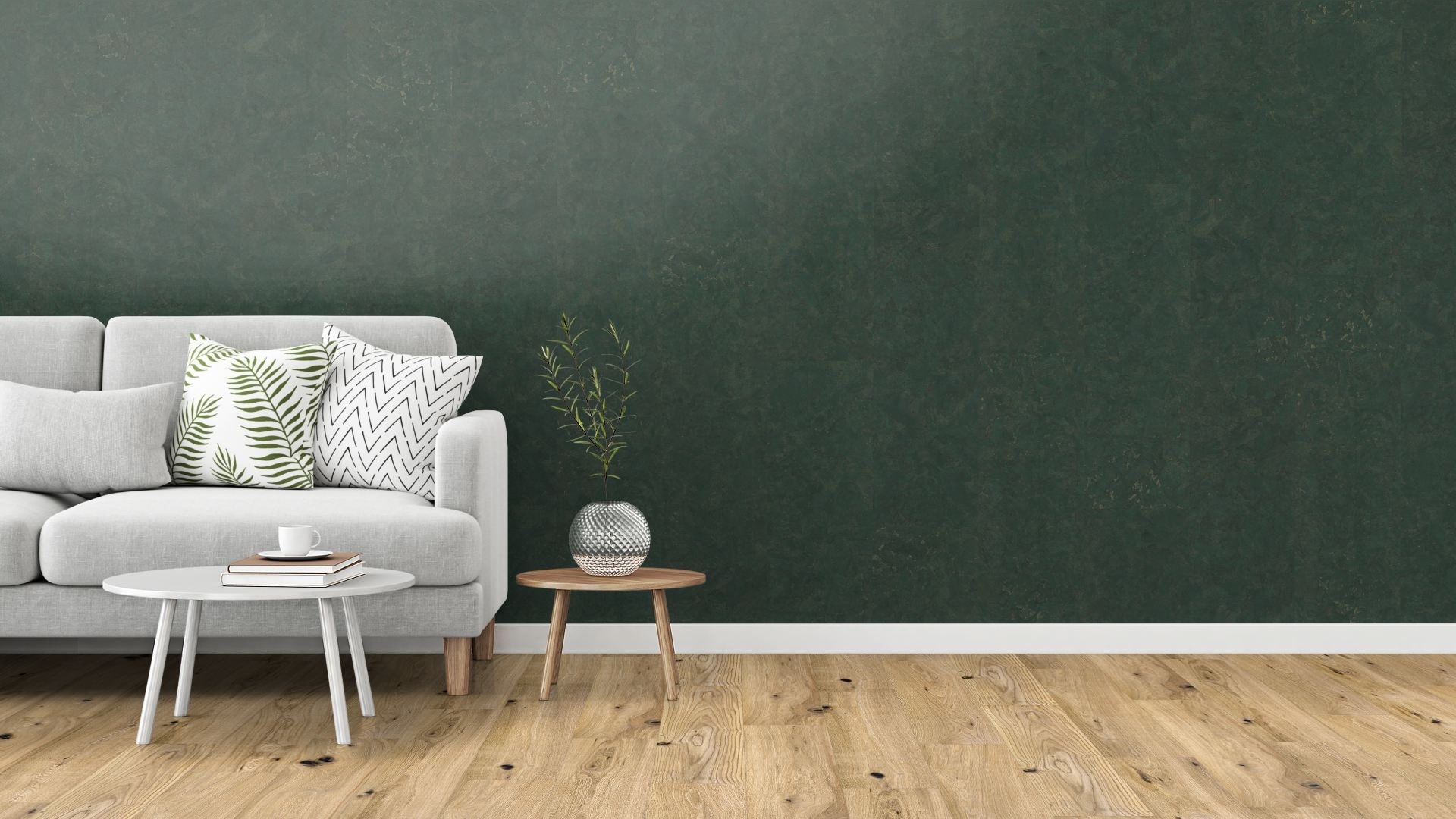 Wandkork 'Leafs' - 90 x 30 cm - 4 mm. Stärke- pro m²