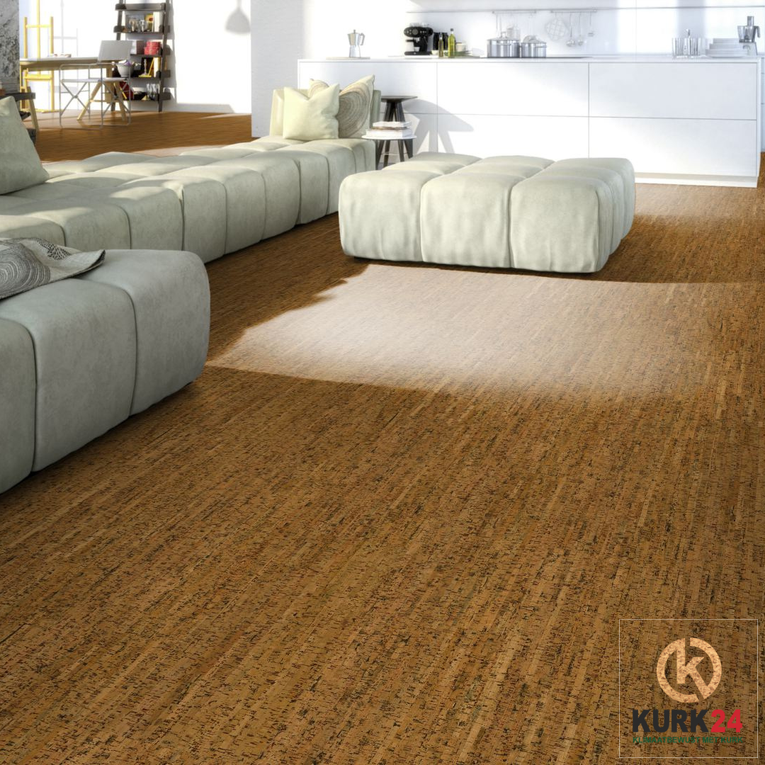 Unlackierter Kork-Klebeboden – Lido – 60 x 30 cm – pro m²