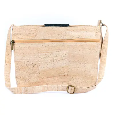Kork-Schultertasche – Schick kariert