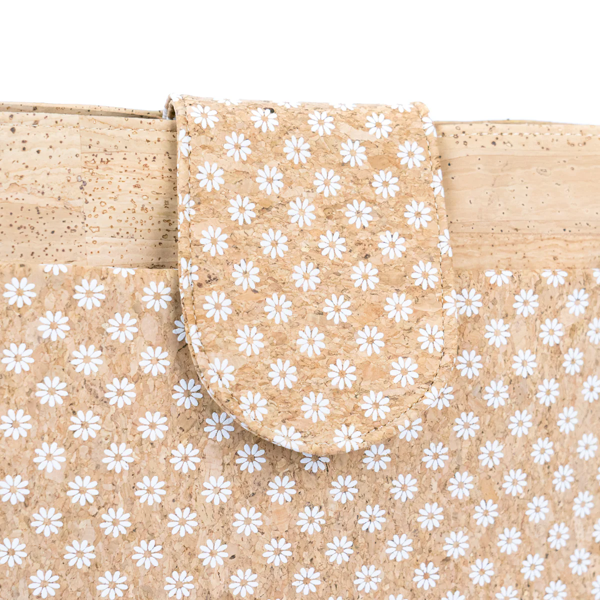 Kork-Schultertasche – Schicke Gänseblümchen