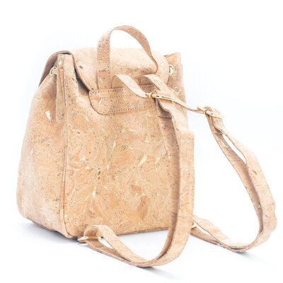Kork-Rucksack – Damen – Natur Gold – Lina