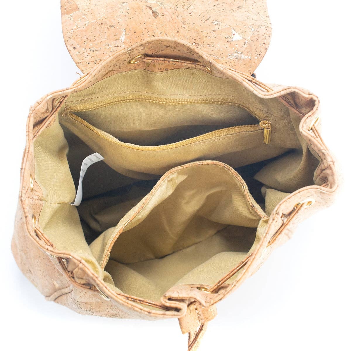 Kork-Rucksack – Damen – Natur Gold – Lina