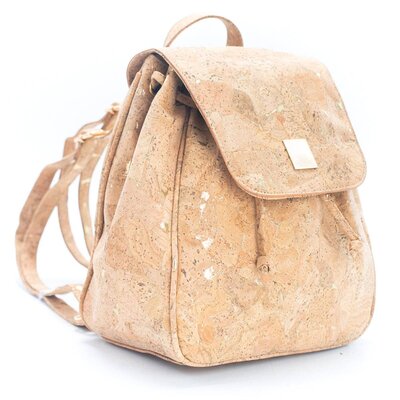 Kork-Rucksack – Damen – Natur Gold – Lina