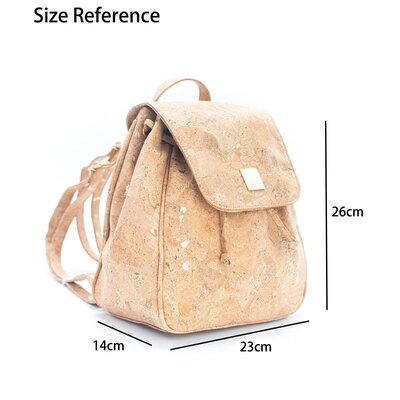 Kork-Rucksack – Damen – Natur Gold – Lina