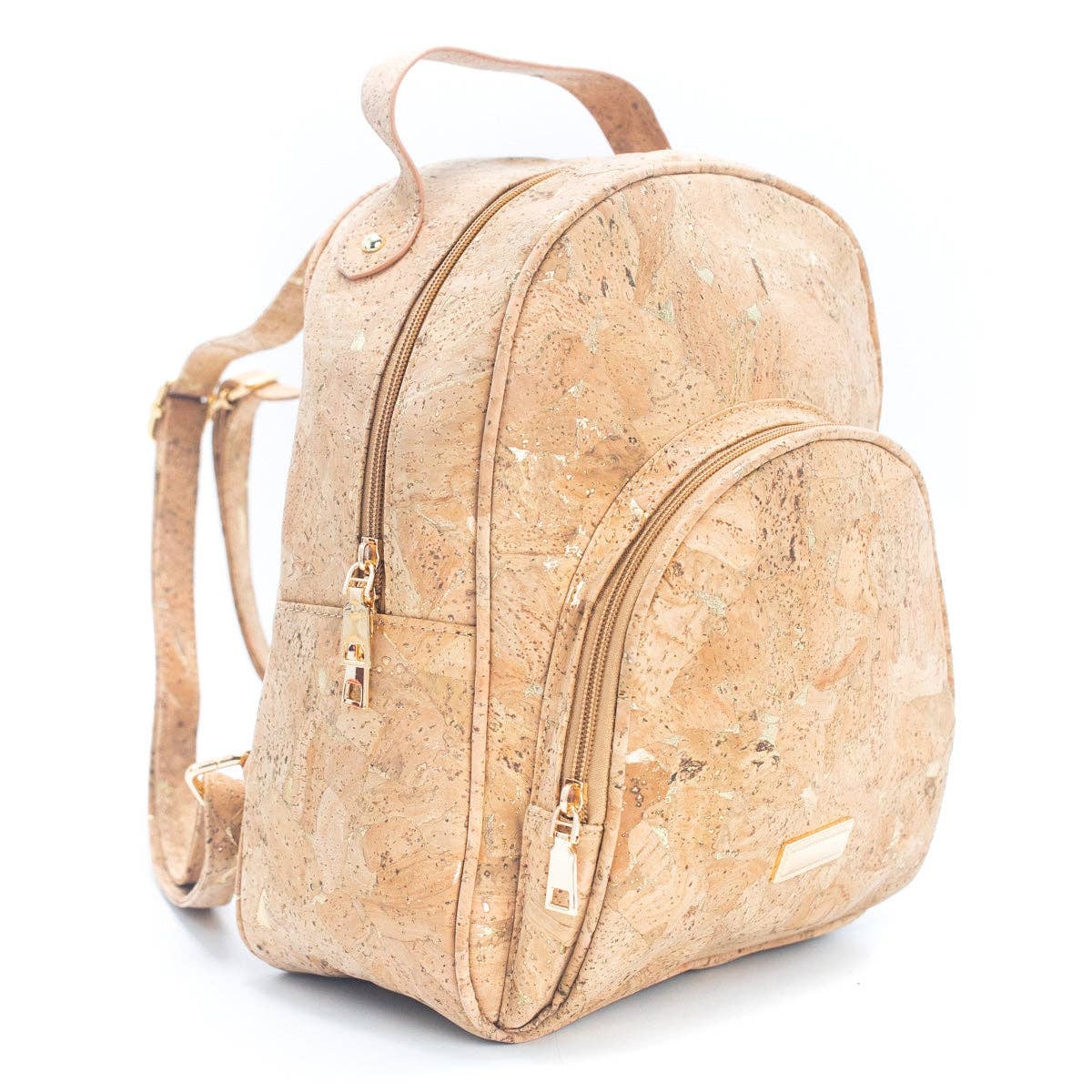 Kork-Rucksack – Damen – Natur Gold – Della