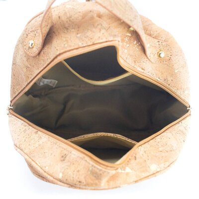 Kork-Rucksack – Damen – Natur Gold – Della