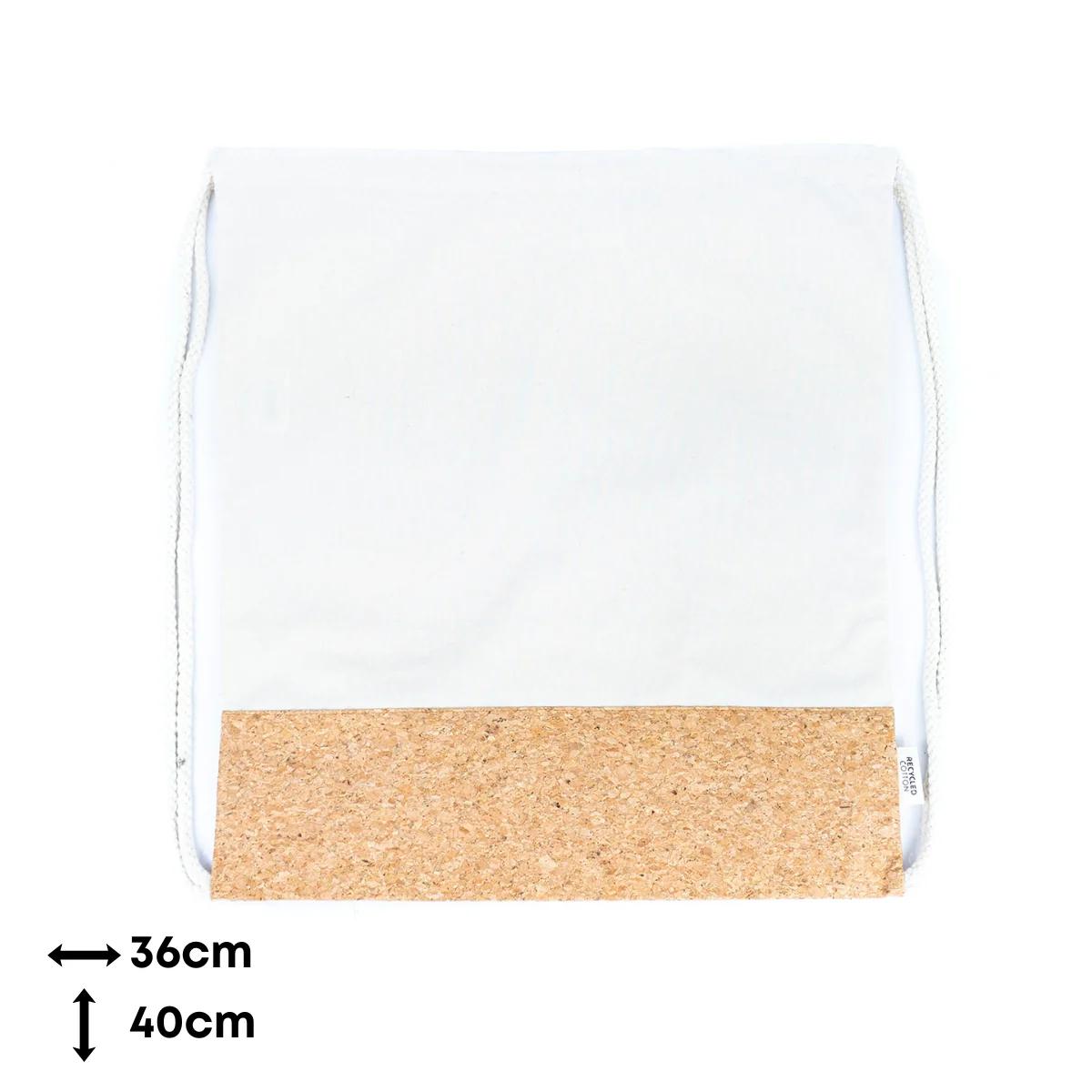 Beutel mit Kordelzug – Sporttasche – mit Korkdetail