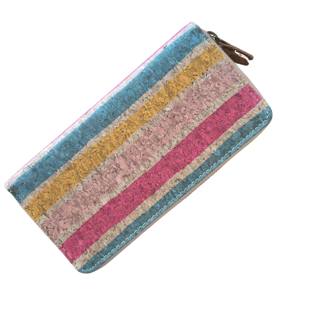 Große Portemonnaie - Bunt gestreift