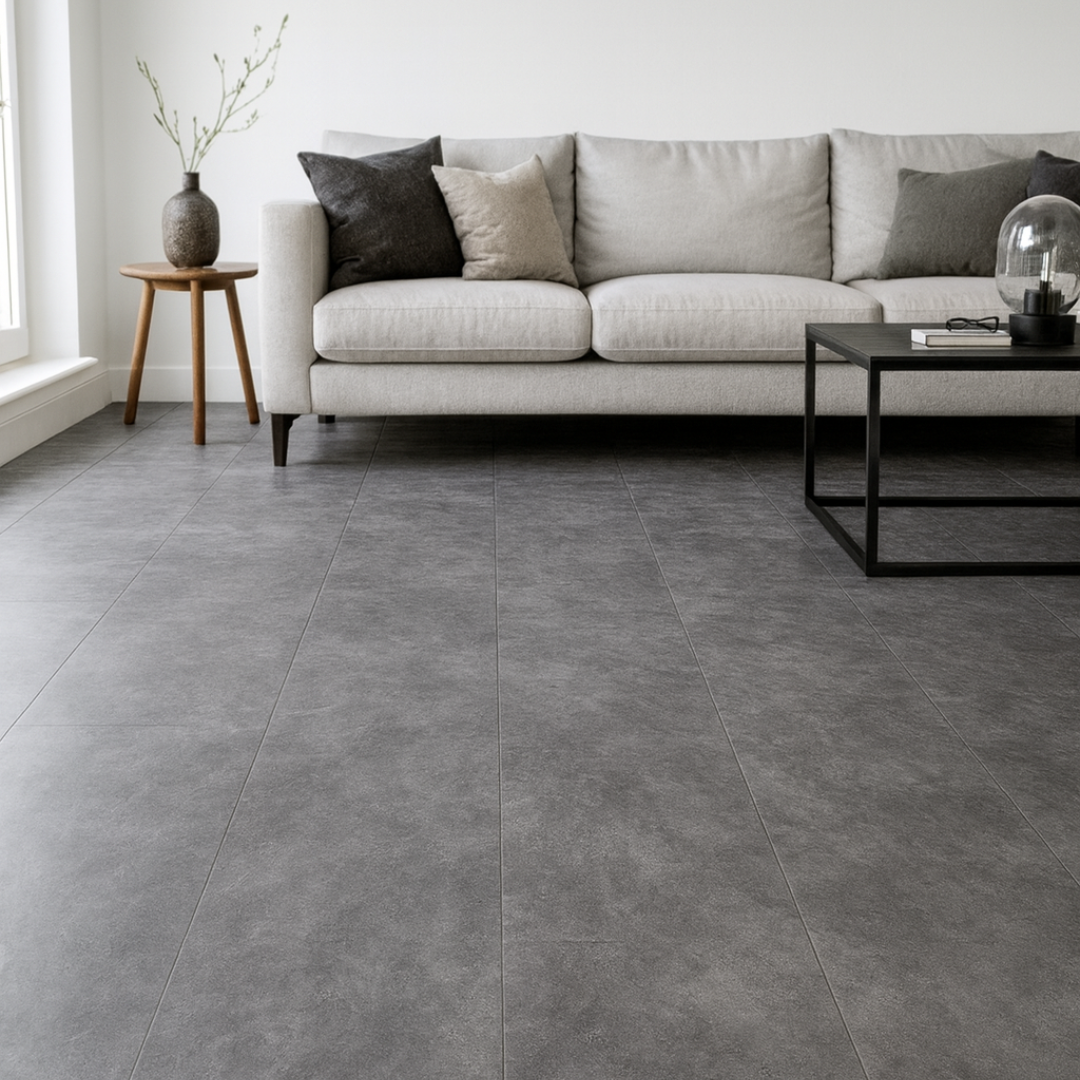 Kork-Klickboden mit PVC-Deckschicht – Betonstein – pro m²