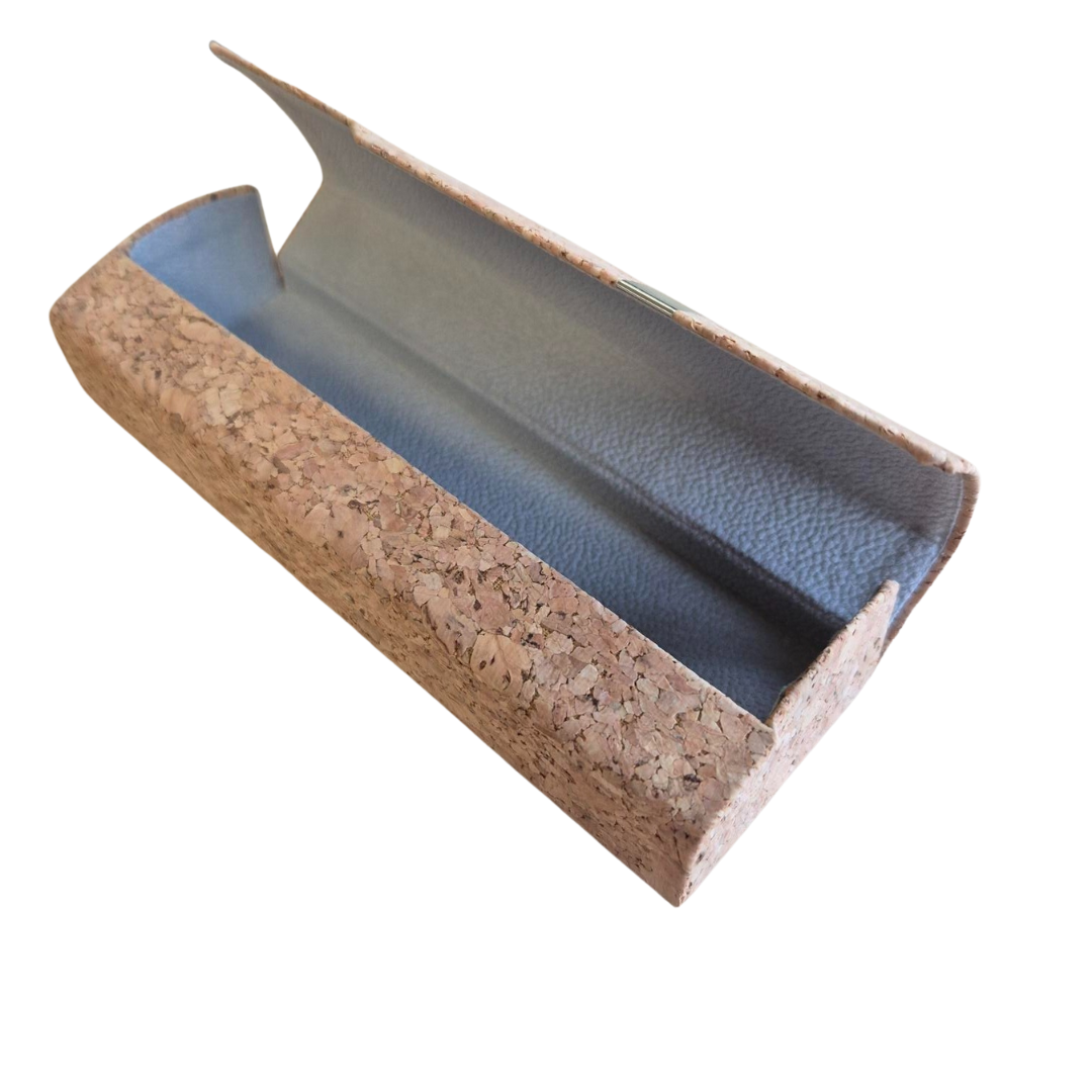 Kork-Sonnenbrille inklusive Etui – Schwarz