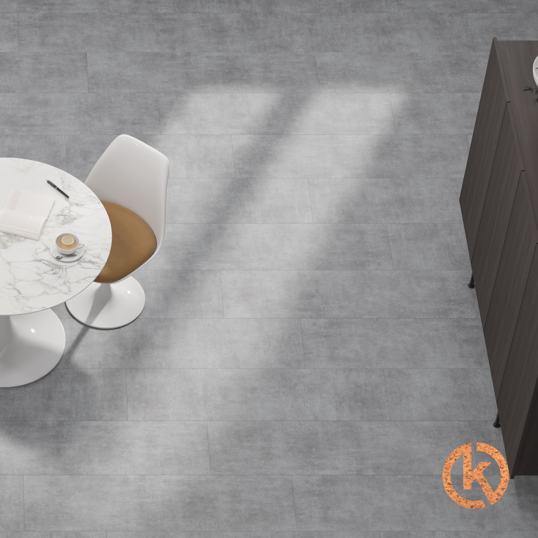 Lackierter Kork-Klebeboden – Concrete Grey – 60 × 30 cm – pro m2