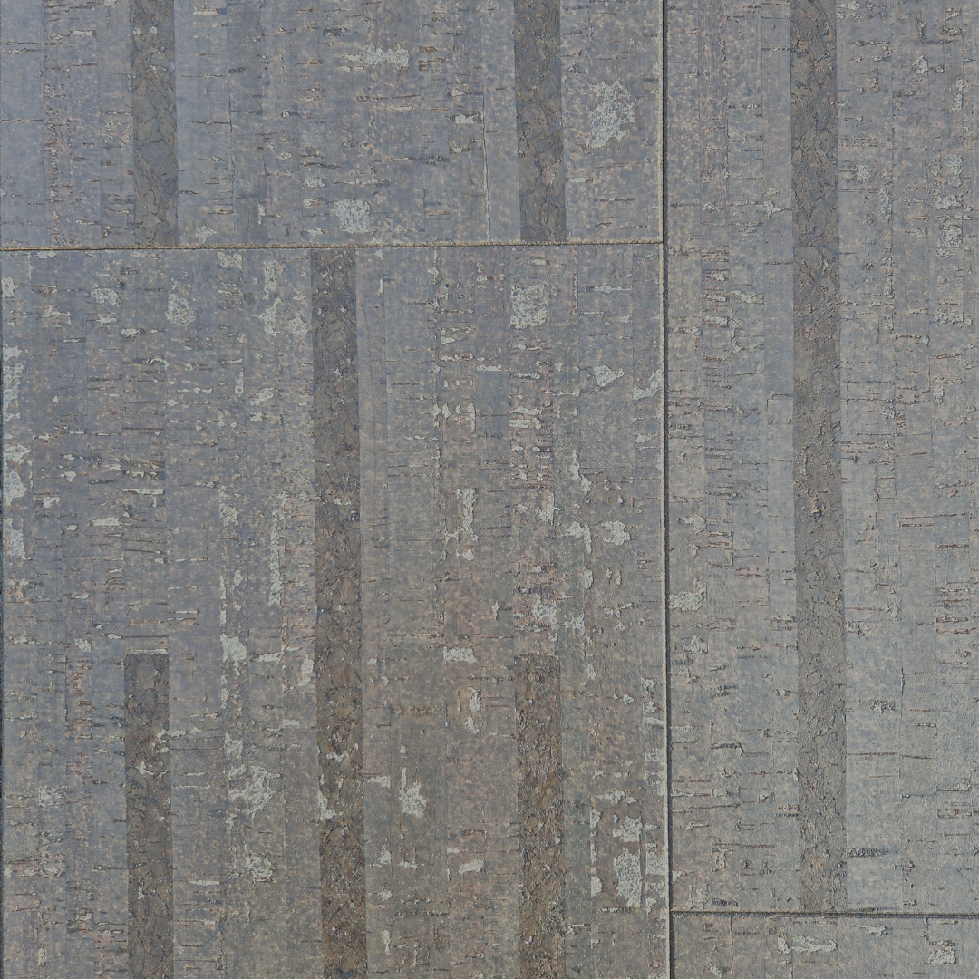 Klebe-Korkboden – Linn Grafite – 60 x 30 cm – 4 mm stark – pro m2