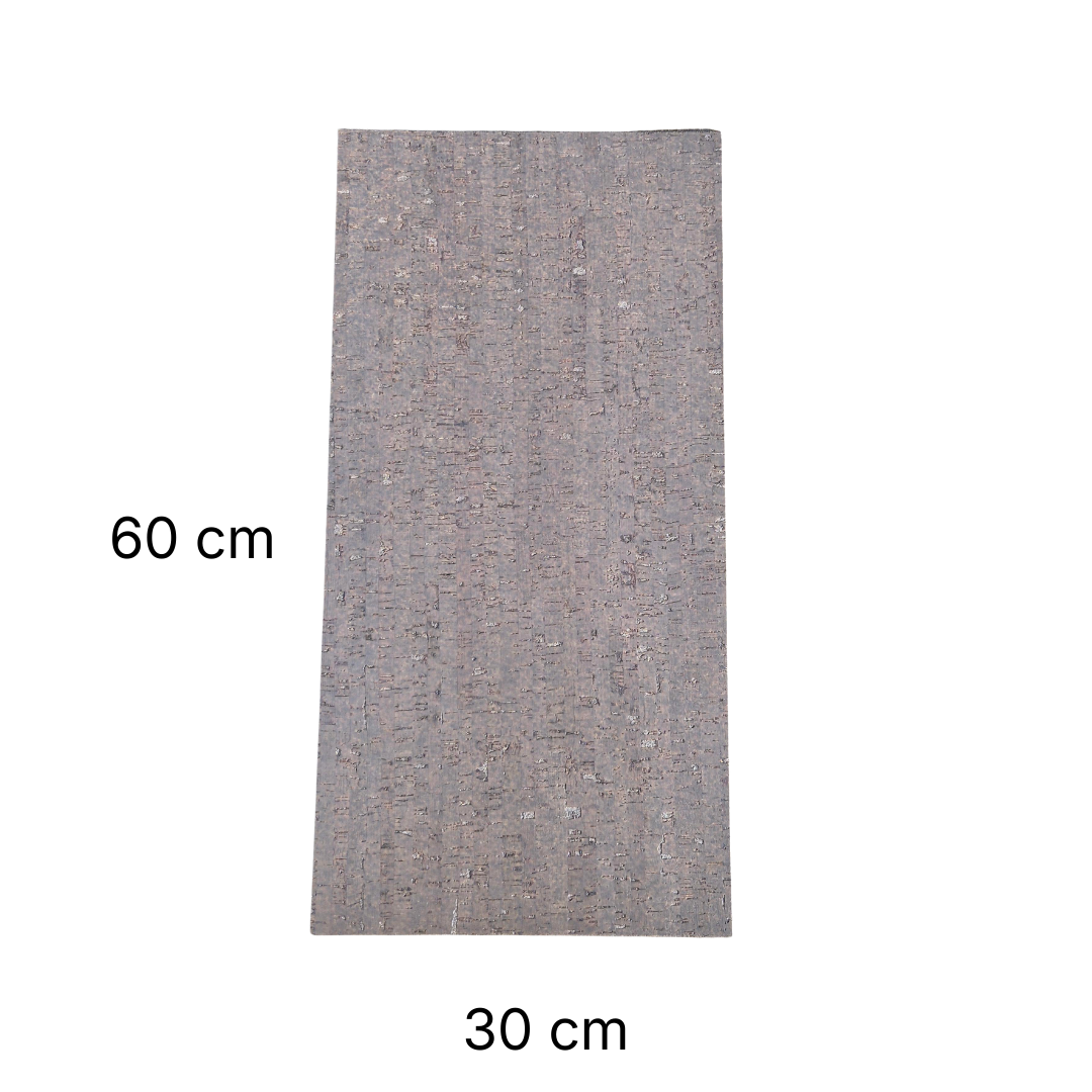 Klebe-Korkboden – Traces Grafite – 60 x 30 cm – 4 mm stark – pro m2