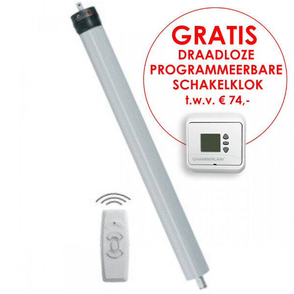 Liftmaster CRX251F Buismotor met afstandsbediening 25Nm Ø 45mm