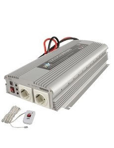  Omvormer 12V naar 230 volt, 1500/1700W continue met afstandsbediening!