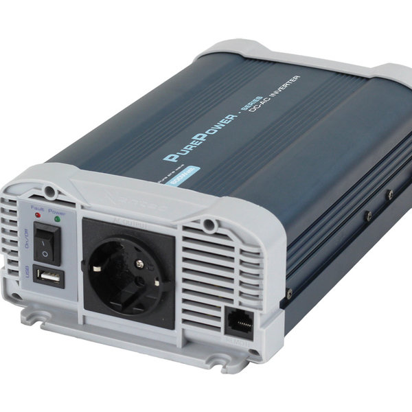 Omvormer 12V naar 230V 2000w/4000w zuivere sinusspanningomvormer, voor thuis, camper, vrachtwagen, met geïntegreerde 5V/2.1A USB-aansluiting