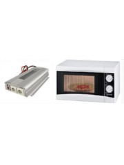 AIWA MW-200SL, Microondas con Capacidad de 20 Litros, Botonera rotativa