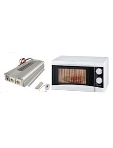  Magnetron WIT 700W + Omvormer 1500/1700W 12V of 24V naar 230V - Incl. Afst.bed.