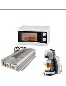  Magnetron 700W + Dolce Gusto Campeo Truck + Omvormer 1500W 12V of 24V naar 230V - Excl. Afst.bed