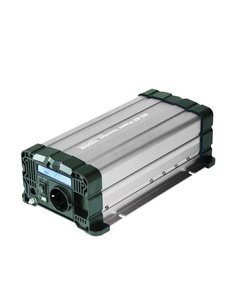  Powerboozt Rhino Omvormer 24 volt naar 230 volt, 1000 watt continue - Zuivere sinus - met LCD display
