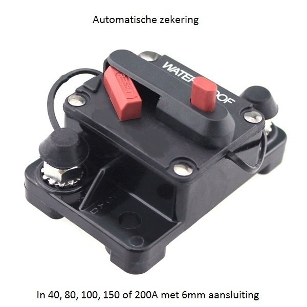 Zekering Automaat (Waterdicht) In 40, 60, 80, 100, 150 of 200 Ampere