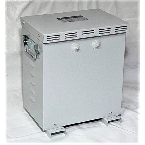 Transformator / Spaartransformator 3x230V IN naar 3x400V+N UIT  1 kVA - in kast IP23 (Omkeerbaar)