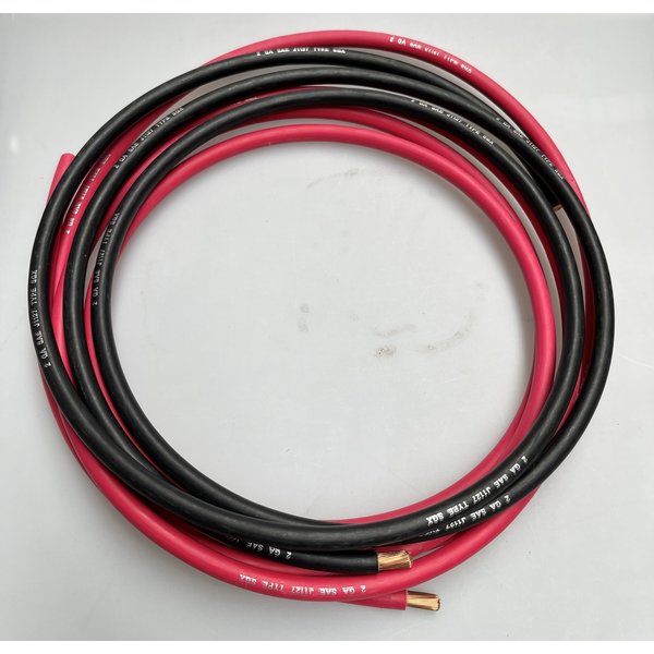 SGX Accukabel 34mm2  AGW2 - 100% Massief Koper - Rood of Zwart - Te bestellen in veelvoud 10 cm