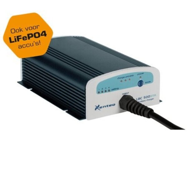 Acculader 24 Volt / 10 Amp. - Regenwaterdicht, Stofdicht, Schokbestendig, IP66